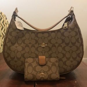 Coach purse and matching wallet